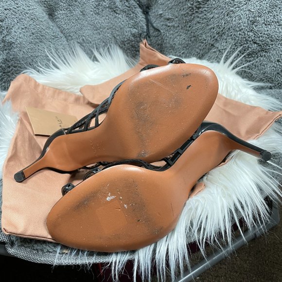 ALAIA Perforated Heeled Cage Sandals - Fits like a 7 or 7.5 - Picture 11 of 13